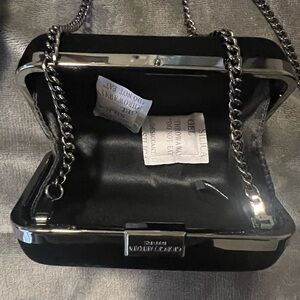Giorgio Armani velvet clutch crossbody evening bag